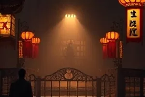 高原邮差骑车穿过土路的画面